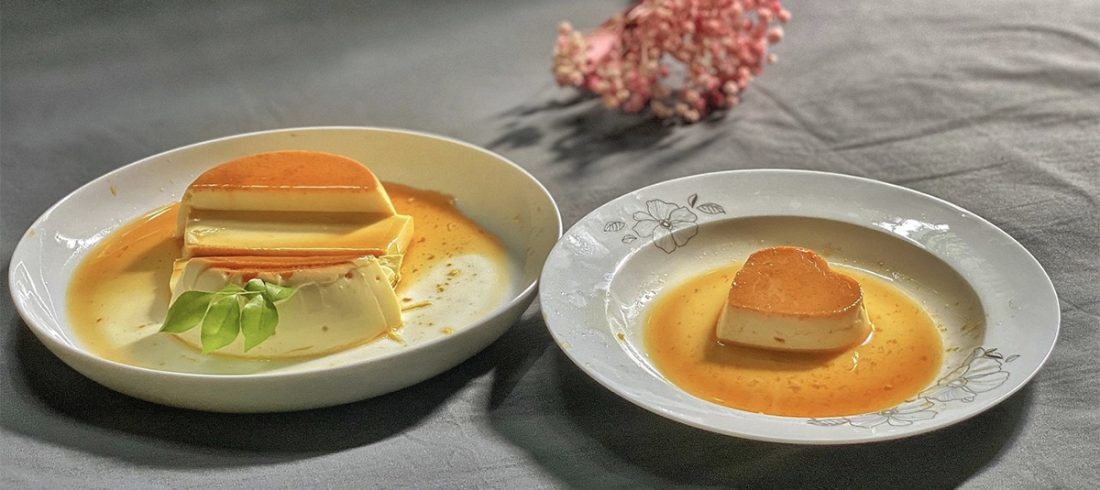 flan cake - S journey train Vietnam