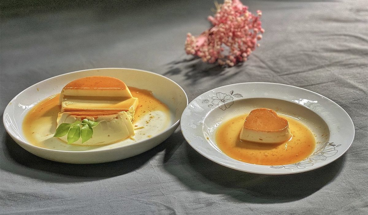 flan cake - S journey train Vietnam