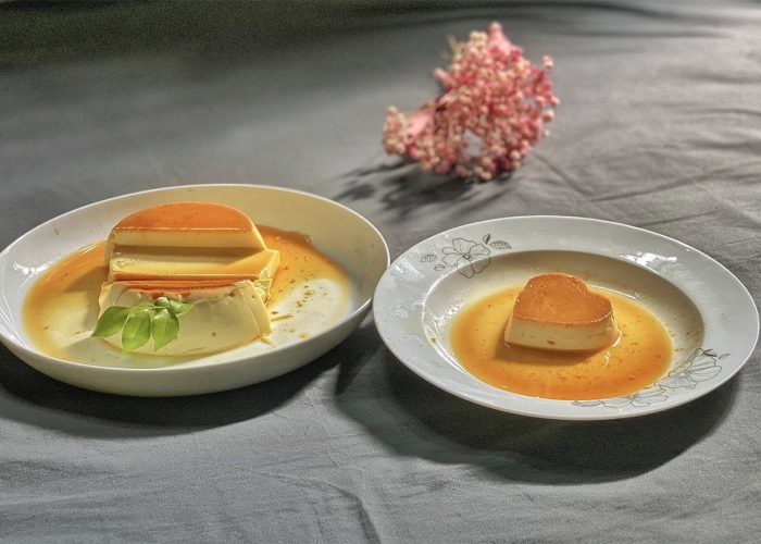 flan cake - S journey train Vietnam