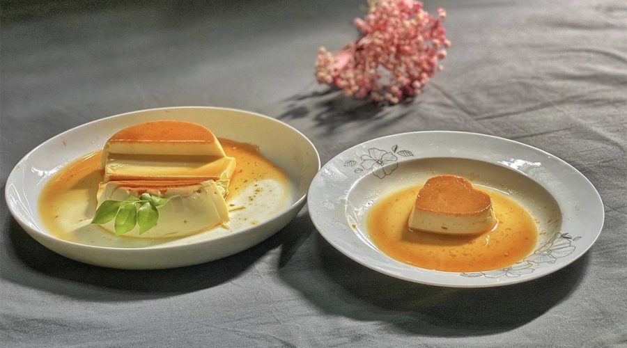 flan cake - S journey train Vietnam